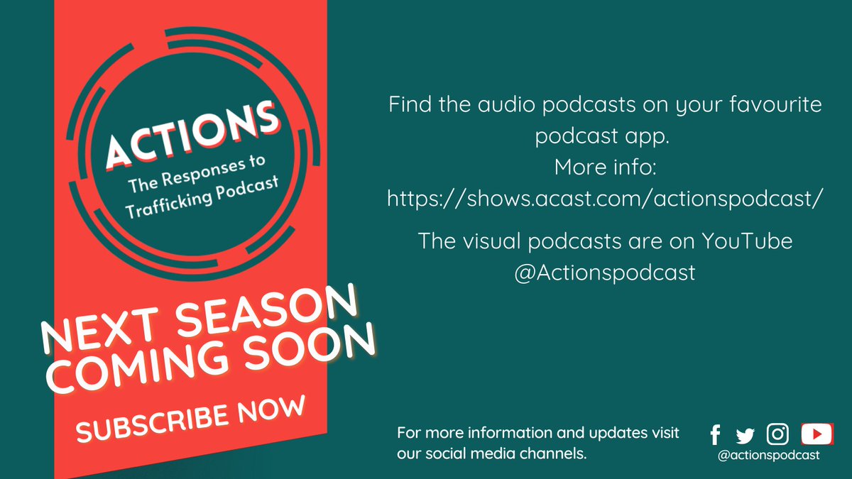 Actions: The Responses to Trafficking Podcast tweet media