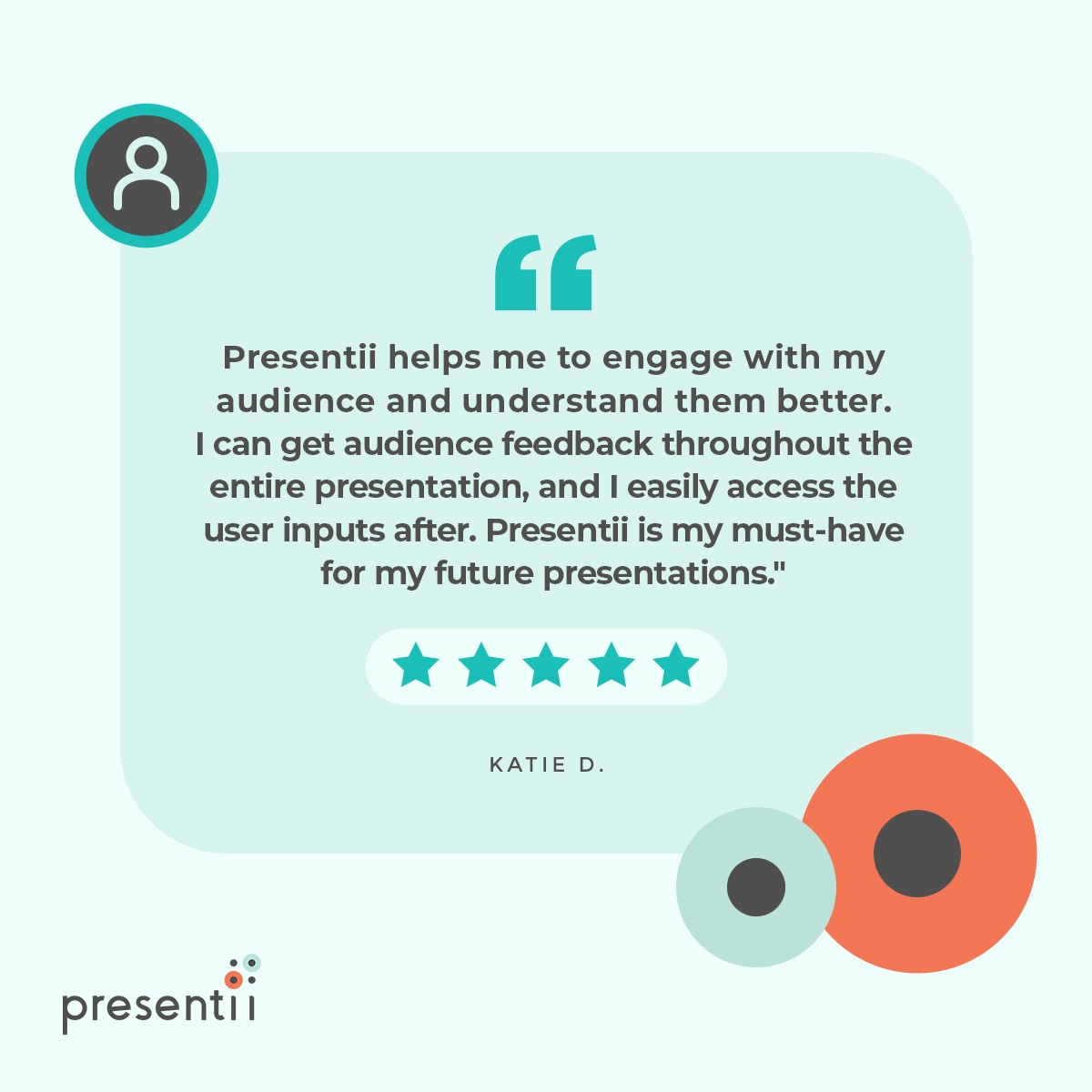 PresentiiApp's tweet photo. Here’s why users ❤️ Presentii!

#review #customerreview #customerreviews #professional #feedback #digital #audience #leader #presentation #webinar #communication #presentationtips #presentationsskills #presentationtraining #presentingskills #presenting #presenters https://t.co/wBWMIaTOK6
