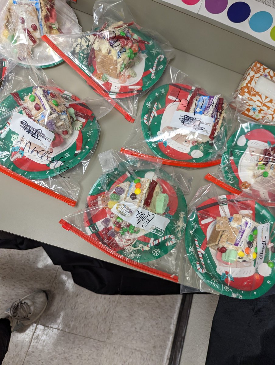 adkinmicteacher's tweet photo. When you make a magical moment happen for the littles, it brings so much joy! We engineered gingerbread houses after comparing stories all week. #GSOE https://t.co/rNJsOmyIdR