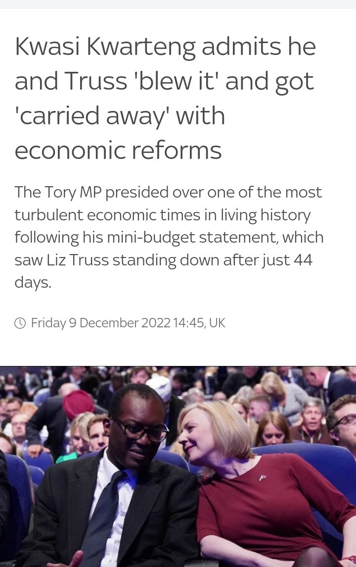 You don't say @KwasiKwarteng 😡
These two should be locked up. Trashing the home dreams of millions and crashing pensions. #KamiKwasi & #TheLettuce 🥬
#ToryCostOfGreedCrisis