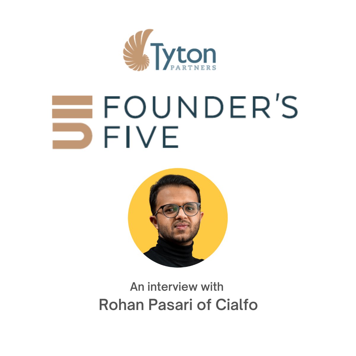tytonpartners's tweet photo. @rohanpasari co-founded @cialfoplatform in 2017 with Stanley Chia and William Hund to help students around the world expand their options for higher education.

Learn how Rohan and Cialfo are changing #education.

#k12 #postsecondary #edtech #foundersfive

https://t.co/lzR9dJL6Hb https://t.co/0qywOyXV2v