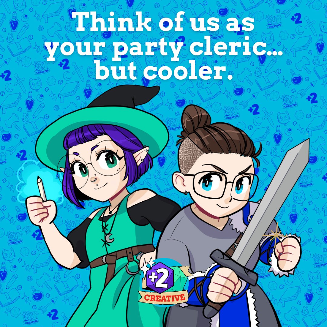 PlusTwoCreative's tweet photo. Think of us as your party cleric⦠but cooler.
#forgeeks #creativeservices #businessdevelopment #Growthmarketing #digitalmarketing #Branding #corporateportraits #socialmediamanagement #webdev #illustrations #Publicationdesign #bookdesign #characterdesign #comicbooks https://t.co/pTTUMBeMzh