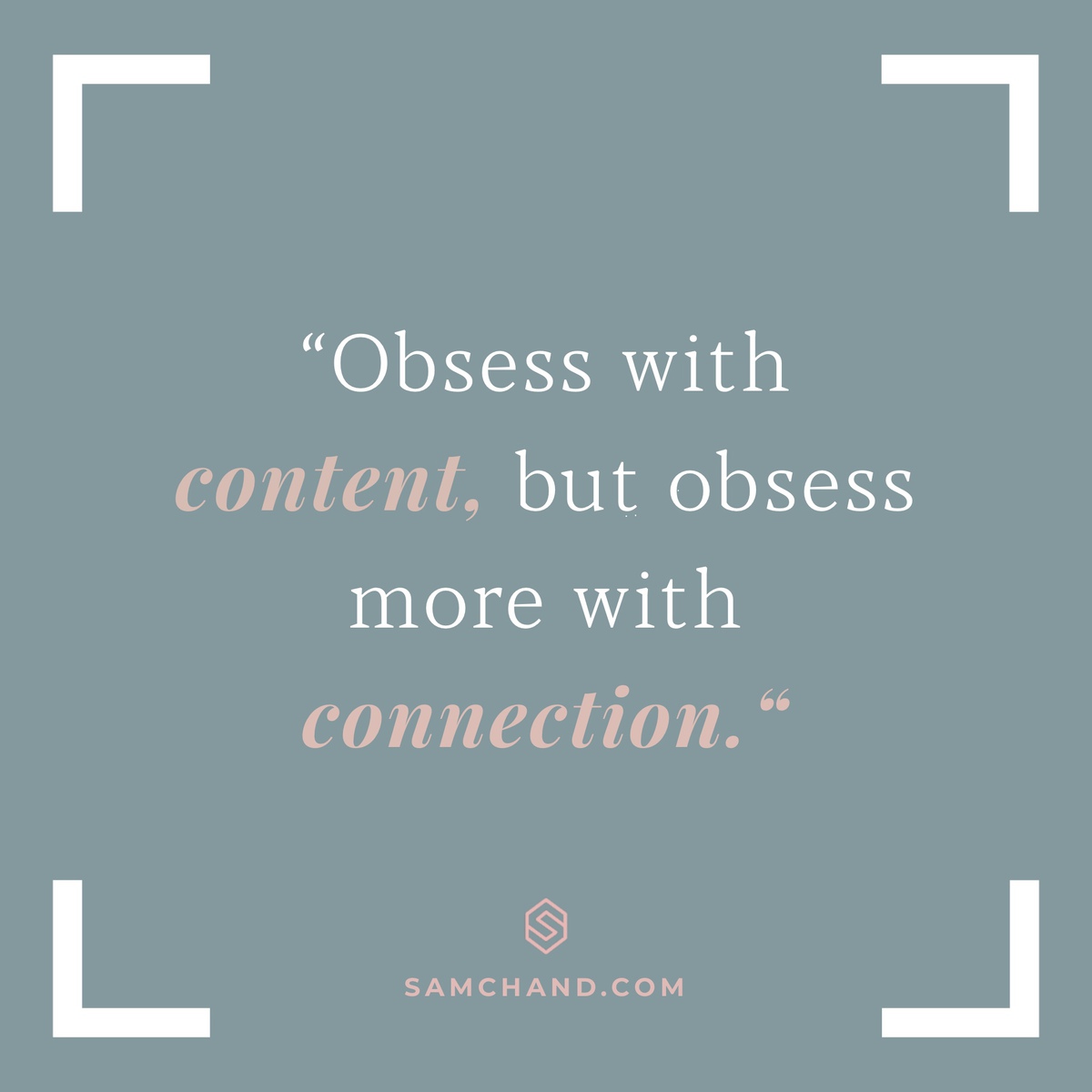 Connection without good content is still influential; good content without connection won’t give you the results you desire. Prioritize connection! #SamChand #Connection #Content #Audience #Speaker