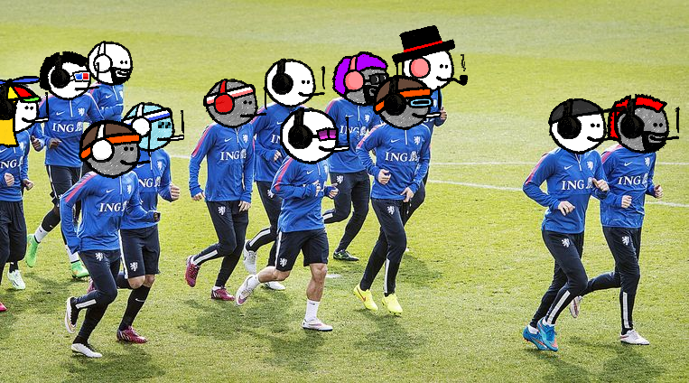 🇳🇱mfers warming up for the 🇦🇷match