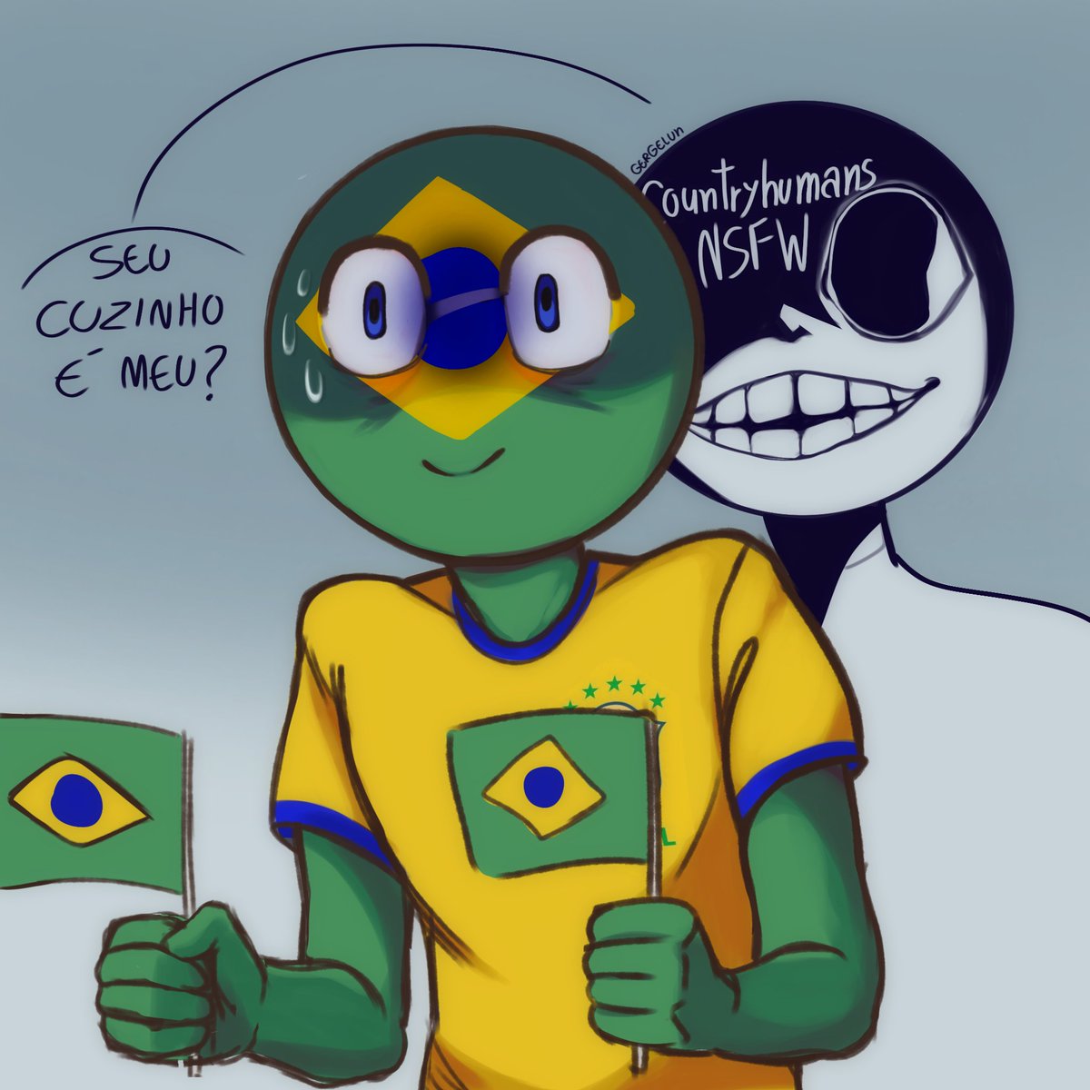 Markai Cat 🇺🇸🦅 on X: Croatia vs Brazil in the World Cup. Fun game,  right? . #countryhumans #CROBRA  / X