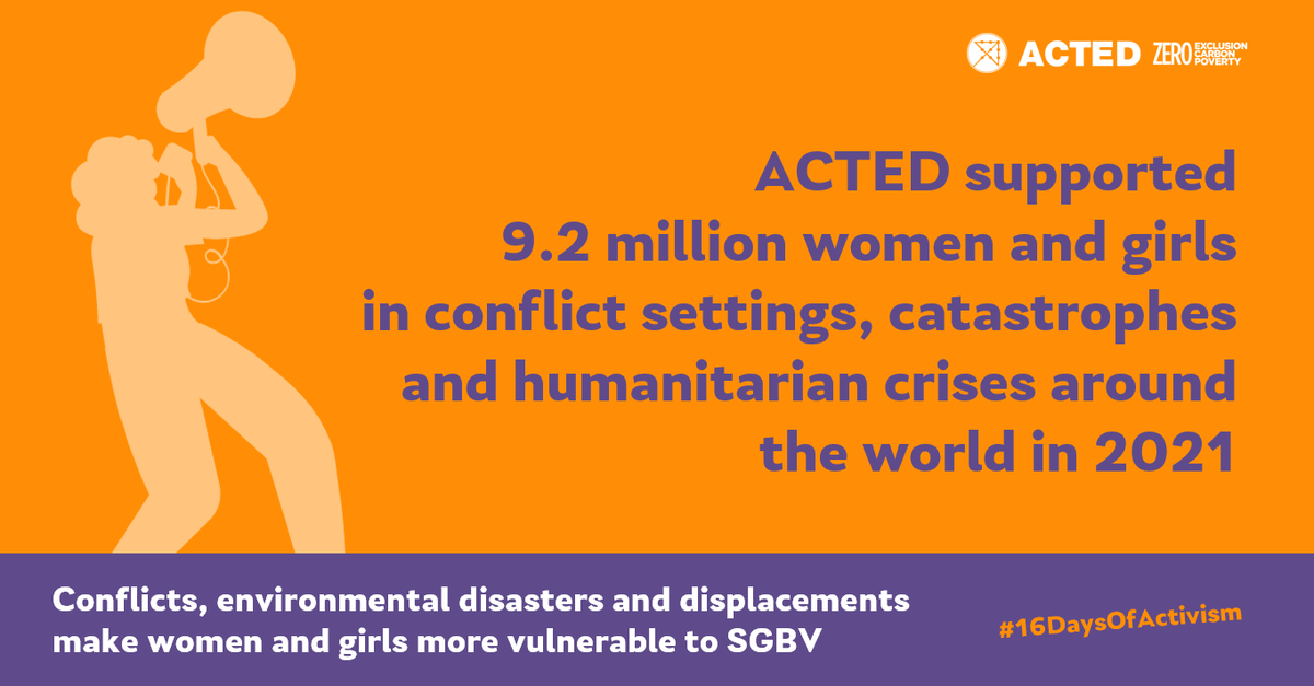 Acted (@acted) on Twitter photo ⚧️ #16DaysOfActivism
Did you know❓ACTED supported 9.2 million women and girls in 2021. 
📢 ACTED works with survivors, CSOs and stakeholders to make the world a safer place for women & girls. 
#NoToSGBV #Listen2survivors #16DaysofActivism2022  #16DaysOfActivismAgainstGBV ⚧️ #16DaysOfActivism
Did you know❓ACTED supported 9.2 million women and girls in 2021. 
📢 ACTED works with survivors, CSOs and stakeholders to make the world a safer place for women & girls. 
#NoToSGBV #Listen2survivors #16DaysofActivism2022  #16DaysOfActivismAgainstGBV