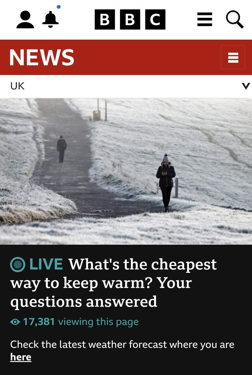 We are all freezing and desperate... over 17,000 people viewing this page right now.

Fuck the Tories.

#ToryCostOfGreedCrisis 
#ToryCriminalsUnfitToGovern 
#BrexitRecession 
#FreezingFriday 
#freezing
#heatingoreating