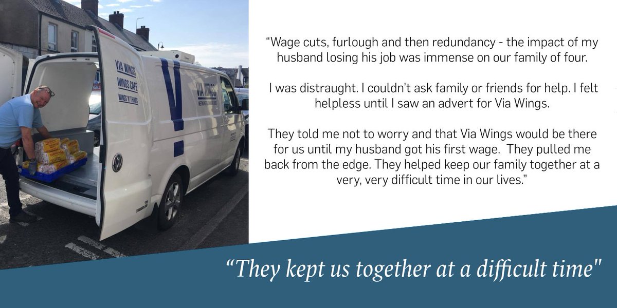 An insight into the support given by @ViaWingsDromore who provide real time help for those indeed- this is just one of the stories from our impact report showing the very tangible impact the organisations we support has on people's lives. irelandfunds.org/wp-content/upl…