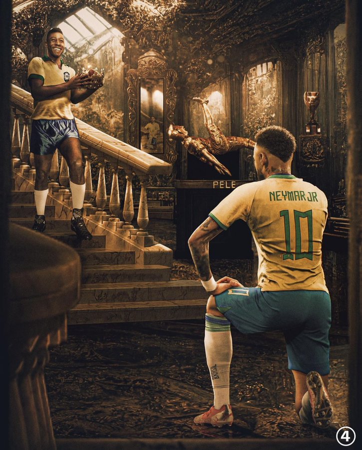 En Qatar 2022, Neymar alcanzó a Pelé y ambos son los máximos goleadores de  Brasil | Sporting News