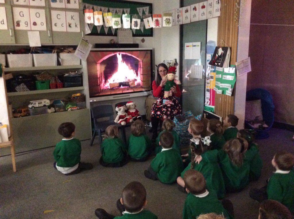 Thank you to local author <a href="/JudeLennonBooks/">Jude Lennon Books</a> for coming to school today to and sharing her Christmas stories #EYFS #authorvisit #books #reading #christmasstories