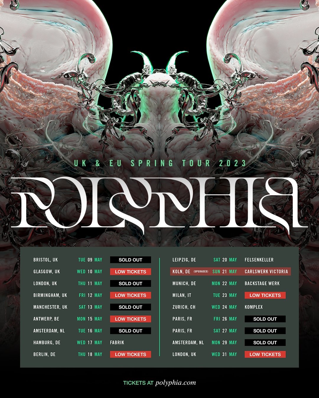 polyphia on Twitter "Low tickets in Glasgow, Birmingham, Antwerp