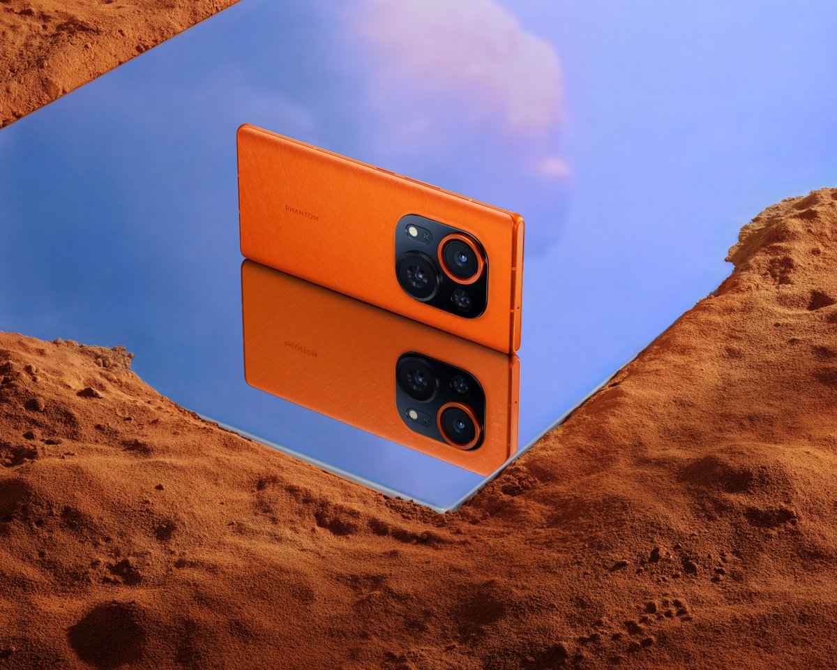 tecnomobile's tweet photo. Meet #PHANTOMX2Pro in Mars Orange, which comes with the world's first 100% renewable fiber back cover.
#TECNO #PHANTOMX2Pro #ecofriendly #LessPlasticMoreFantastic https://t.co/CE59Ys8MpW
