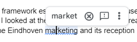 My text editor is surprised <a href="/EindhovenCity/">Eindhoven City</a> would not just have a market but also a marketing team :)