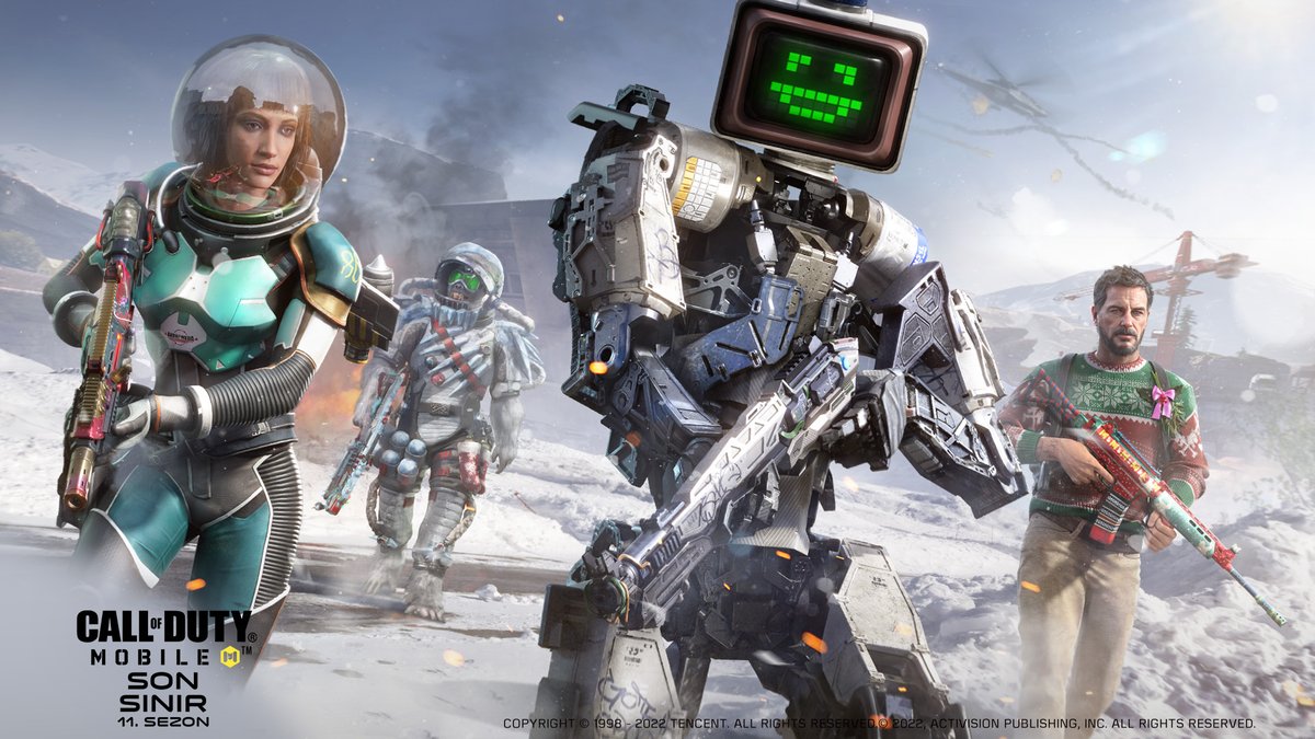 🪐 👨‍👩‍👦‍👦 Yeni sezon, yeni ekip!

👨‍🚀 #CODMobile'da 15 Aralık TSİ 03.00'te (GMT+3) başlayacak yeni sezonda çılgın bir uzay mekiği yolculuğuna hazırlan!