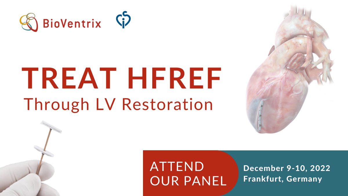 BioVentrix (@bioventrix) on Twitter photo Attend Our LV Restoration Panel at #CSIDHF2022. Hear Dr. John Boehmer and Dr. Stefan Anker speak to learn more about treating HFrEF to achieve Heart Failure Remission through LV Restoration with BioVentrix.
 
#HeartFailure #LVreshape #ReviventTC #LIVETherapy
@CSICongress Attend Our LV Restoration Panel at #CSIDHF2022. Hear Dr. John Boehmer and Dr. Stefan Anker speak to learn more about treating HFrEF to achieve Heart Failure Remission through LV Restoration with BioVentrix.
 
#HeartFailure #LVreshape #ReviventTC #LIVETherapy
@CSICongress