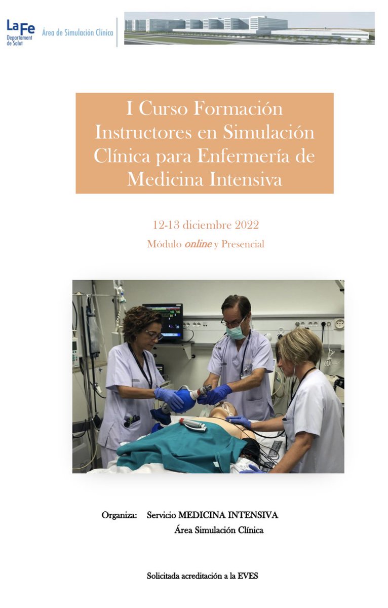 Preparada para el I Curso Formación Instructores Simulación Clinica para Enfermería de Medicina Intensiva en <a href="/SimulacionLaFe/">SiMuLaFe</a> <a href="/uci_lafe/">@UCI_LaFe</a> <a href="/HospitalLaFe/">HospitalLaFe</a>