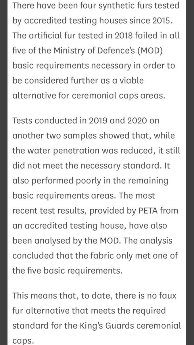 BritishFur's tweet photo. @AFP Claims that the MoD has failed to conduct tests are simply untrue. https://t.co/wkxsdlQYpM