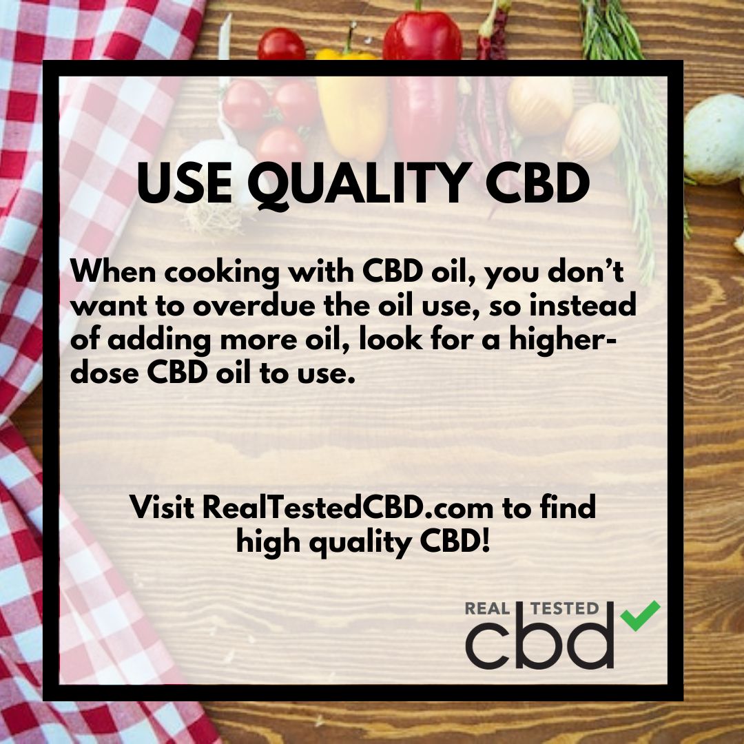 RealTestedCBD's tweet image. Craving some CBD cuisine? Check out these tips for cooking with #CBDoil! #RealTestedCBD #CBDtesting #CookingwithCBD