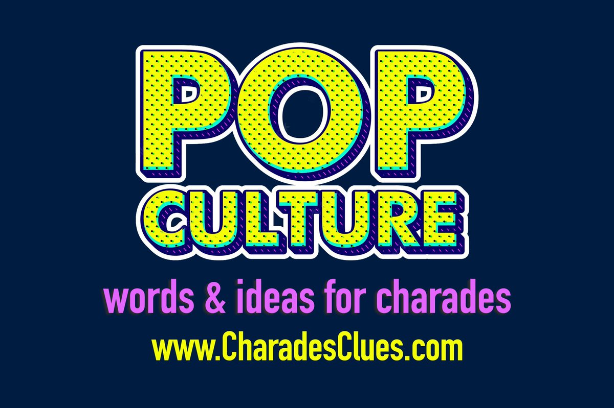 100 Best Pop Culture Charades Ideas
The Best (and worst!) trend-setting culture, media and entertainment! Samples: Facebook, Shake it Off, Selfie Stick, Man Bun and many more. #charades #familygames #charadeswords #charadesideas
charadesclues.com/charades-ideas/