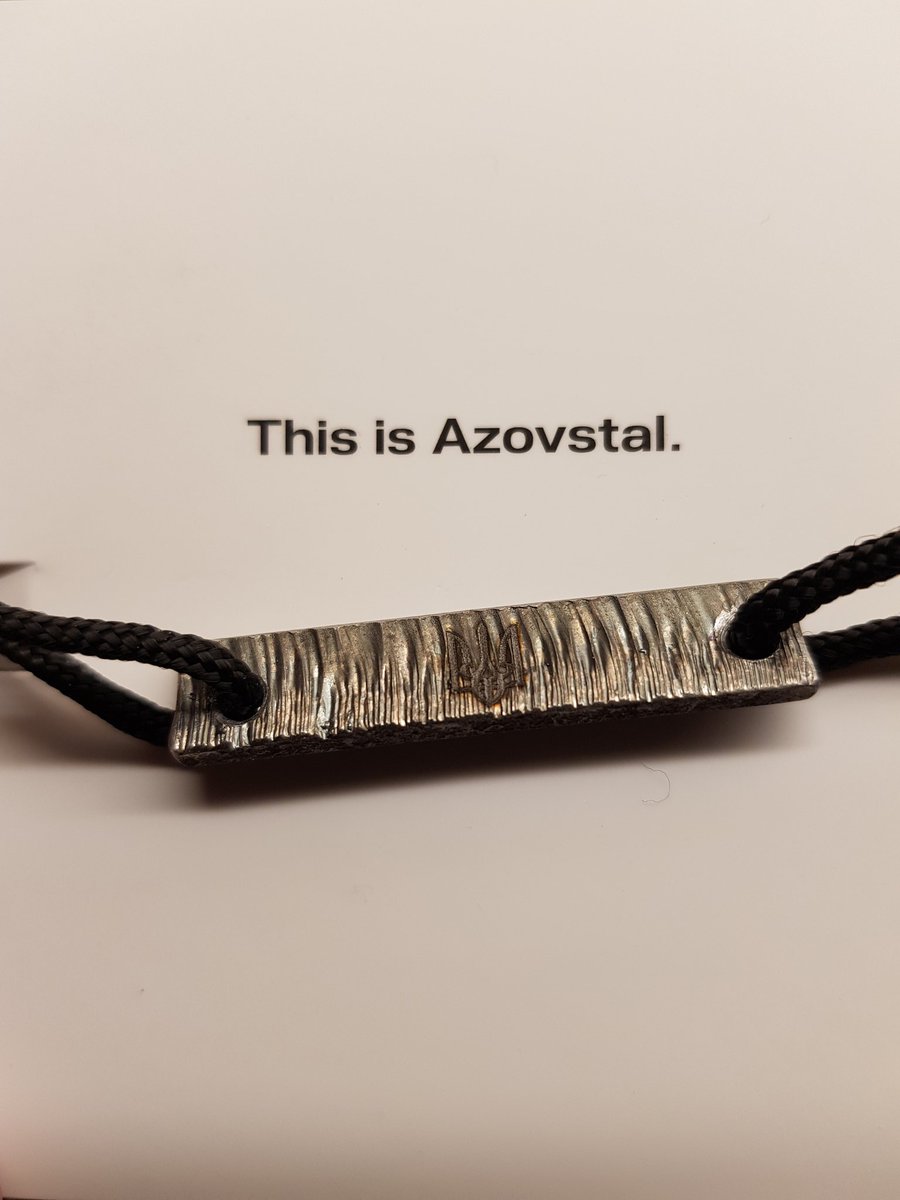 Finally my beautiful bracelet from Ukraine has arrived #Azovstal #Ukraine
