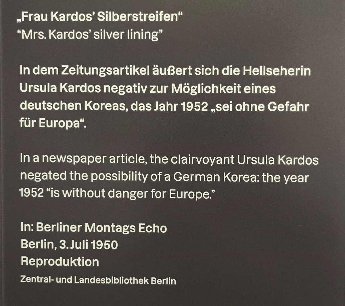 Untersucht wird der Koreakrieg in Verbindung mit der Berliner Luftbrücke 1948/49. #dhmRoadsNotTaken <a href="/DHMBerlin/">Deutsches Historisches Museum</a>
