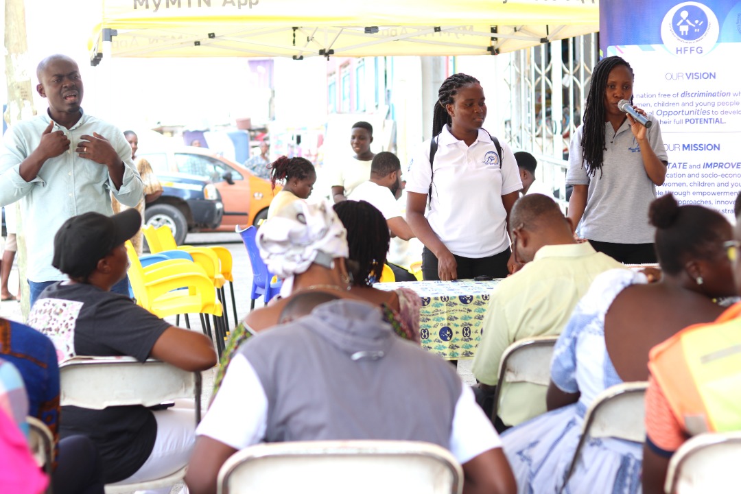 Hope For Future Generations🇬🇭 (@hffg_ghana) on Twitter photo @HFFG marks #IDPD2022. As part of this year activities, the team engaged La Market Centre, together with members from social welfare and <a href="/gfdghana/">Ghana Federation of Disability Organisations</a> to do market sensitization on the use positive language and positive family support.
#DisabilityInclusion
#familysupport @HFFG marks #IDPD2022. As part of this year activities, the team engaged La Market Centre, together with members from social welfare and <a href="/gfdghana/">Ghana Federation of Disability Organisations</a> to do market sensitization on the use positive language and positive family support.
#DisabilityInclusion
#familysupport