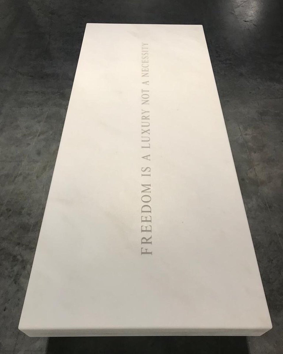 utapippig's tweet image. The writing on the bench says: “Freedom is a Luxury not a Necessity“. (Ph 2)
Thank you @ArtBasel for extending my thoughts on freedom, light, and movement. As I enjoy it while running as long as I can think of. #freedom #running
All photos @ Take The Magic Step
Ph 3: 8K at sunset