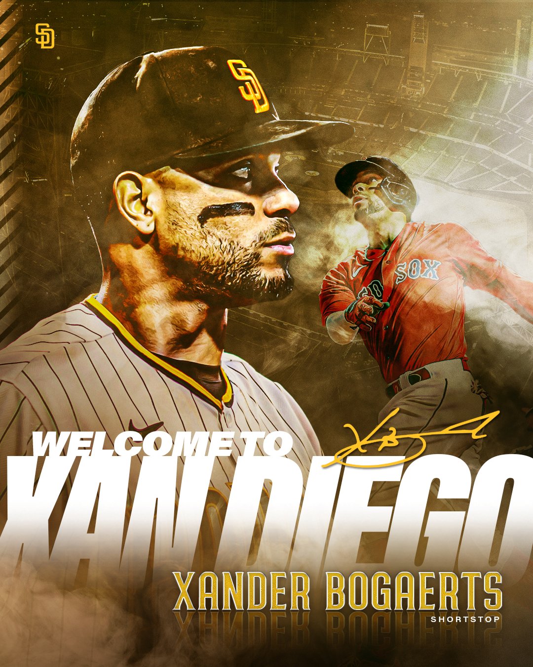 San Diego Padres on X: Welcome to Xan Diego! The #Padres have signed Xander  Bogaerts to an 11-year contract. Details:    / X