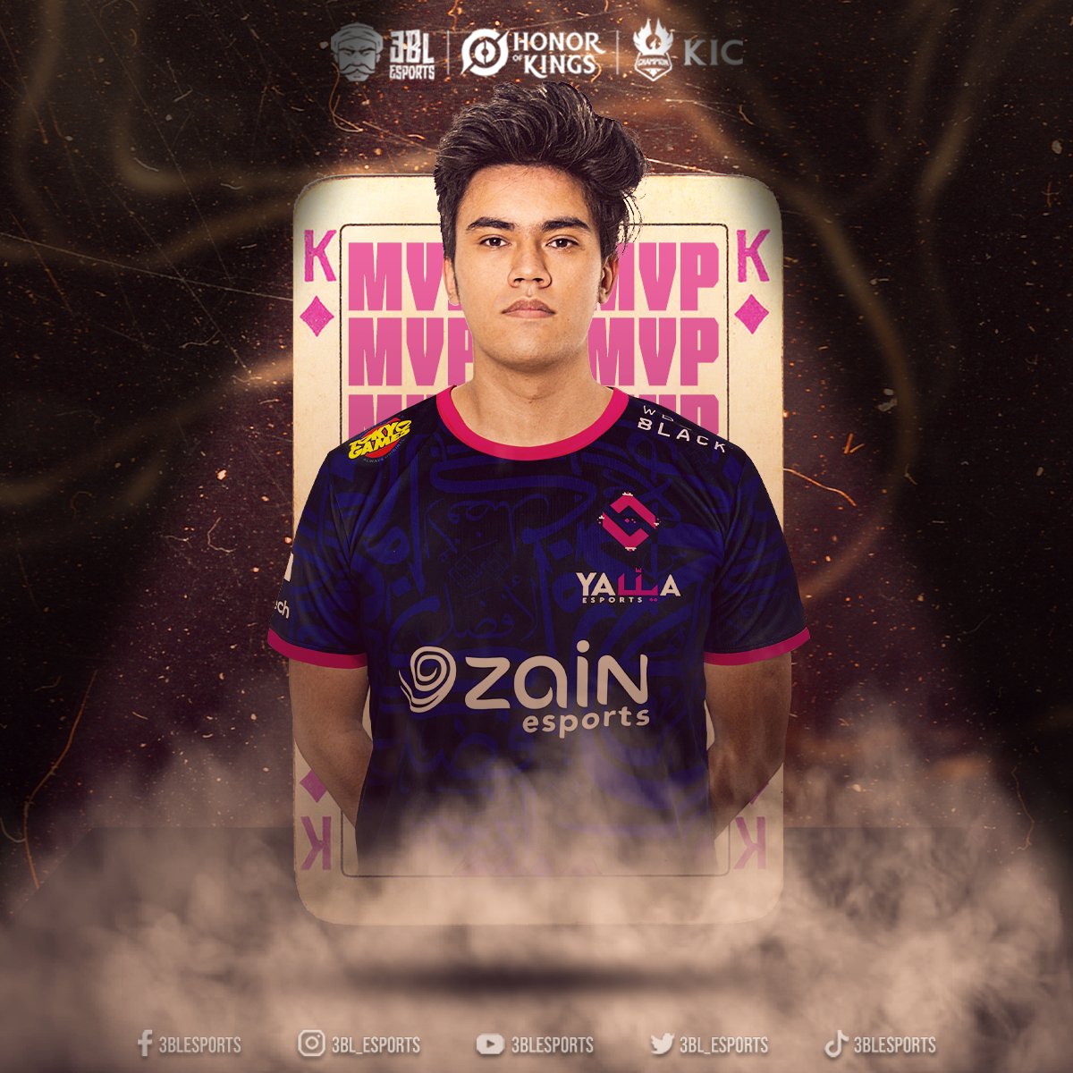 3bl_esports's tweet photo. -لم يوفق فريق يلا في ثالث مواجهاتهم ولكن dhoma كان رائع ويستحق افضل لاعب في فريق @YaLLaEsports
اليوم
نتمني لهم التوفيق في باقي المشوار لبطولة @HoKArabia
العالمية
-تقدر تتابع الجيمات علي قناة تويتش 📺https://t.co/jv4euQWySQ📺
#3BL #YallaWin #HonorOfKings #KIC2022 https://t.co/k9MhwJ3GYw