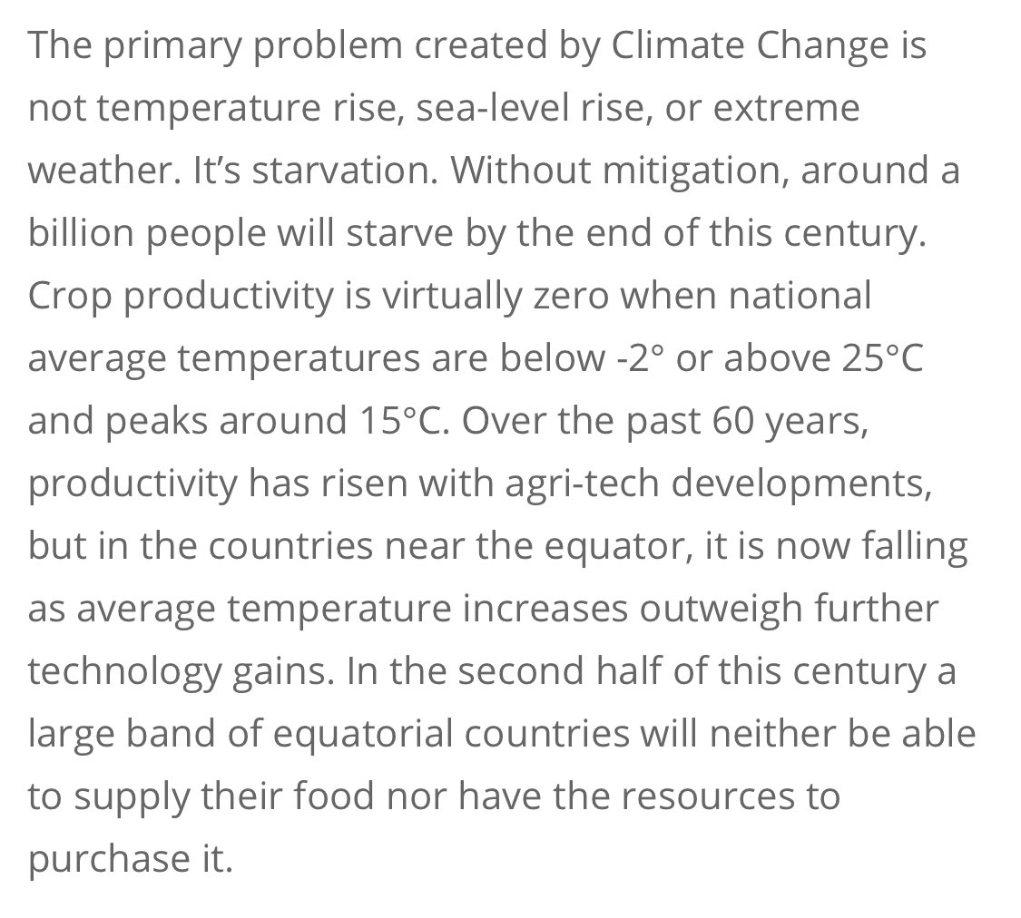 #kliimakriis kõige tõsisem ja kiireloomulisem oht on toidupuudus ja nälg: taimedele võib meeldida rohkem CO2, aga neile ei sobi kuumus, üleujutused ja uued taimekahjurid
ukfires.org/blog-economics…