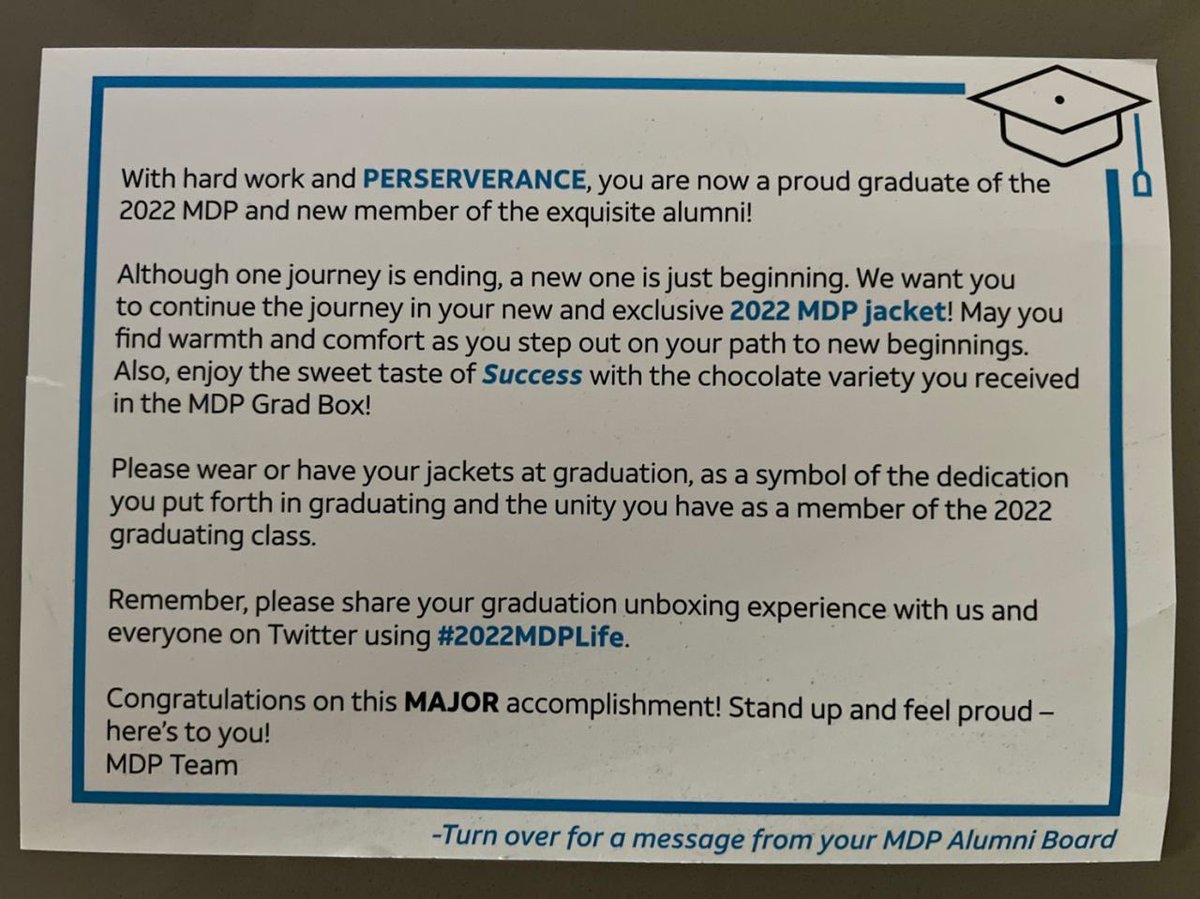denishah_ASM's tweet photo. It’s graduation 👩‍🎓 day!! I have been blessed to be apart of an amazing program and I have learned so much and met some amazing people. #MDP2022 congratulations #MDP https://t.co/hdF9n9I6bj