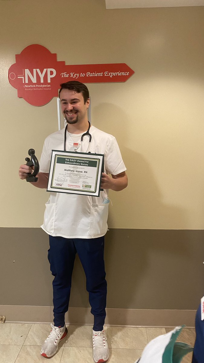 After a few nominations Infill 6 has a Daisy Award Winner! Congratulations Matthew on your well deserved win. #nypbrooklyn @GTdancenurse @ErnestoPMir @AishaD_Miller