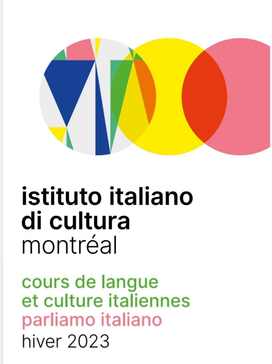 🇮🇹L’IIC Montréal vous propose des 𝐜𝐨𝐮𝐫𝐬 𝐝𝐞 𝐥𝐚𝐧𝐠𝐮𝐞 et de 𝐜𝐮𝐥𝐭𝐮𝐫𝐞 italiennes depuis plus de 50 ans

⚠️Profitez des 𝗿𝗮𝗯𝗮𝗶𝘀 𝗲𝗻 𝘃𝗼𝘂𝘀 𝗶𝗻𝘀𝗰𝗿𝗶𝘃𝗮𝗻𝘁 𝟭𝟱 𝗷𝗼𝘂𝗿𝘀 𝗮𝘃𝗮𝗻𝘁 𝗹𝗲 𝗱𝗲́𝗯𝘂𝘁 𝗱𝘂 𝗰𝗼𝘂𝗿𝘀

ℹ️brochure iicmontreal.esteri.it/iic_montreal/r…