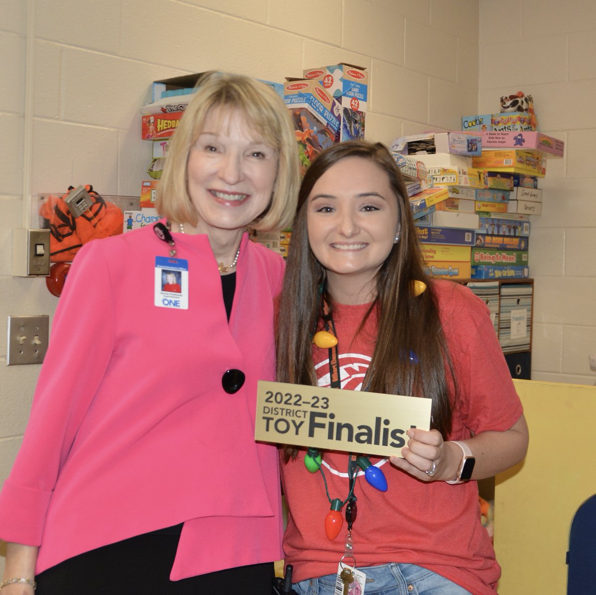 Our last announcement took place at <a href="/gilbert_elem/">Gilbert Elementary School</a> where we let Counselor Mackenzie Hall know that she was a finalists for L1 TOY.