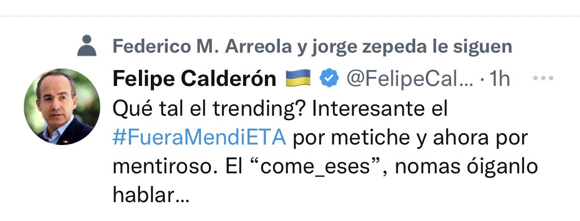 abrahamendieta's tweet photo. Calderón twittea con el hígado, y a estas alturas, ese hígado ya no da más de sí. https://t.co/8X1lEZCe78