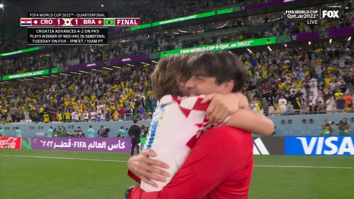 BleacherReport's tweet photo. Croatia advances to the semifinals for the second consecutive World Cup 🇭🇷❤️ https://t.co/O2SinUcT4h