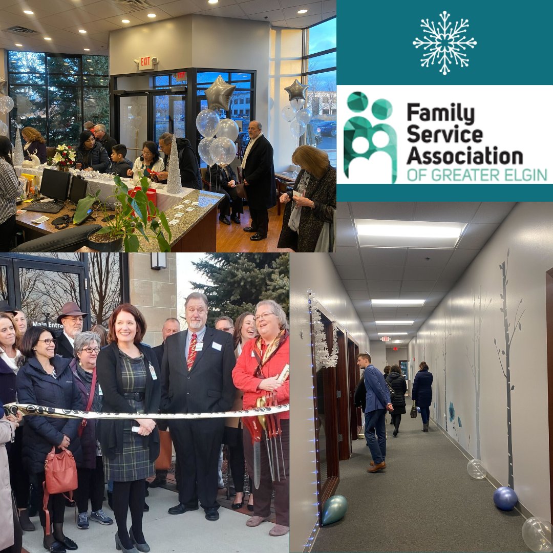 FSAElgin's tweet image. Thank you all for joining us last night at our Ribbon Cutting and Open House! 
Our new space will help us meet the growing and critical mental health needs of our neighboring families. 
Thank you for supporting children's mental health and helping us break the stigma. 💚
