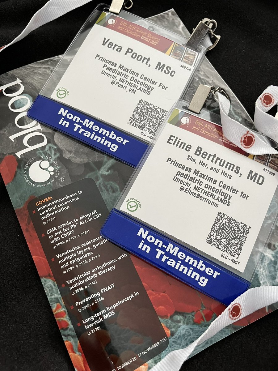 Just arrived at #ASH2022 in New Orleans. Looking forward to some great days of hematology research!🩸 <a href="/ASH_hematology/">ASH</a> <a href="/Poort_VM/">Vera Poort</a> @BoxtelLab