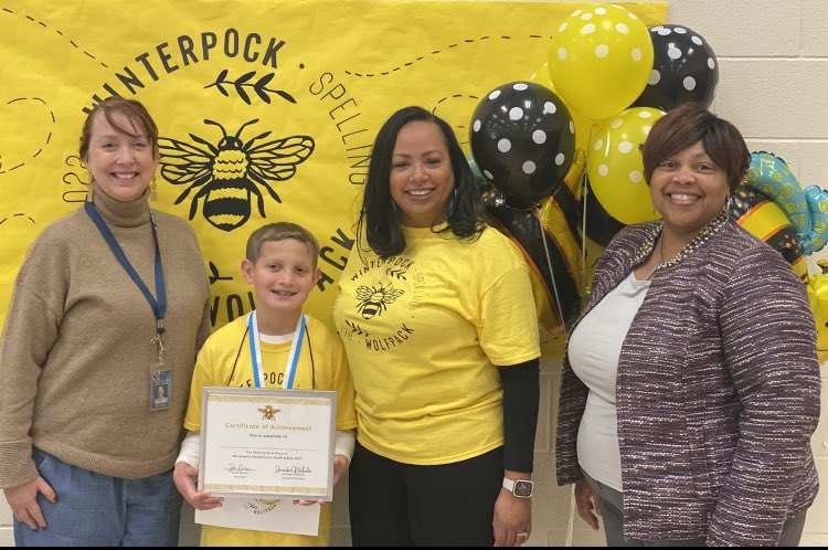 holley_edu's tweet photo. @WinterpockES was excited to host our first Spelling Bee!  Congratulations to all of our students! @ScrippsBee @DrHigh_CCPS @StefankoB @WinterpockReads @ccpsinfo #WPESwolves #OneCCPS https://t.co/SmNhraI26S