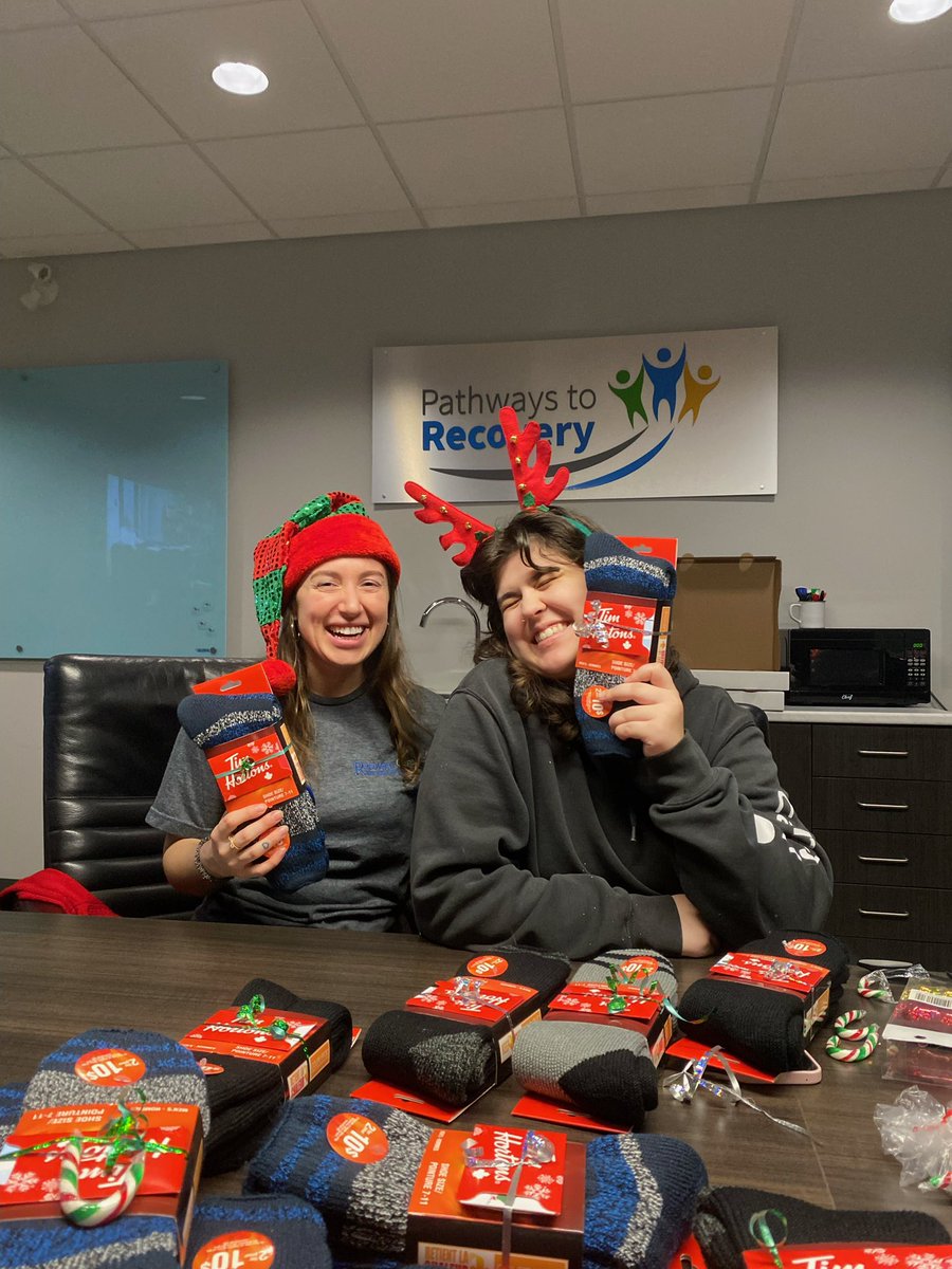 RecoveryCare_'s tweet photo. Some of staff got into the holiday spirit yesterday and made some gift bundles for patients! We can’t wait to hand these out in the coming weeks. Thanks again to the amazing staff that helped out!

#ottawa #harmreduction #mentalhealth #healthcare #holiday https://t.co/SX3OCzfiWp
