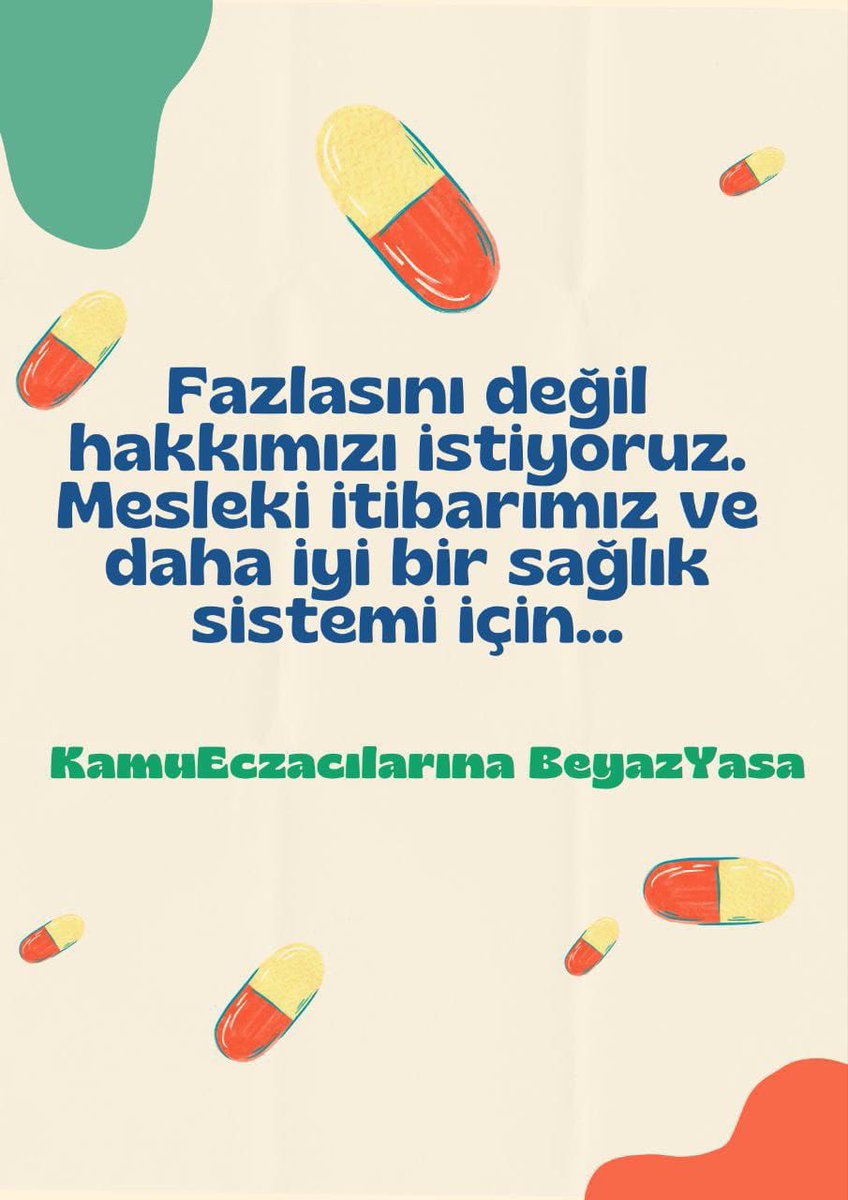 KamuEczacılarına BeyazYasa