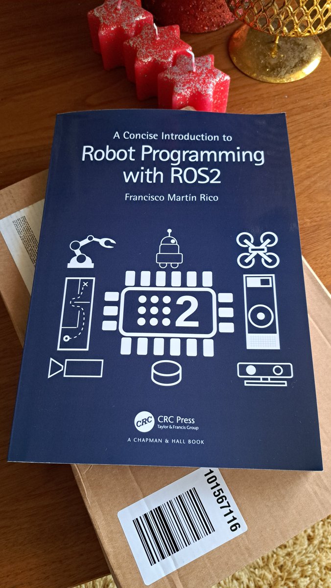 Arrived today ... 
Robotic Programming with ROS2 <a href="/Fmrico/">Francisco Martín 🇪🇺</a> 
Geek Xtmas gift 🎄🎅😅