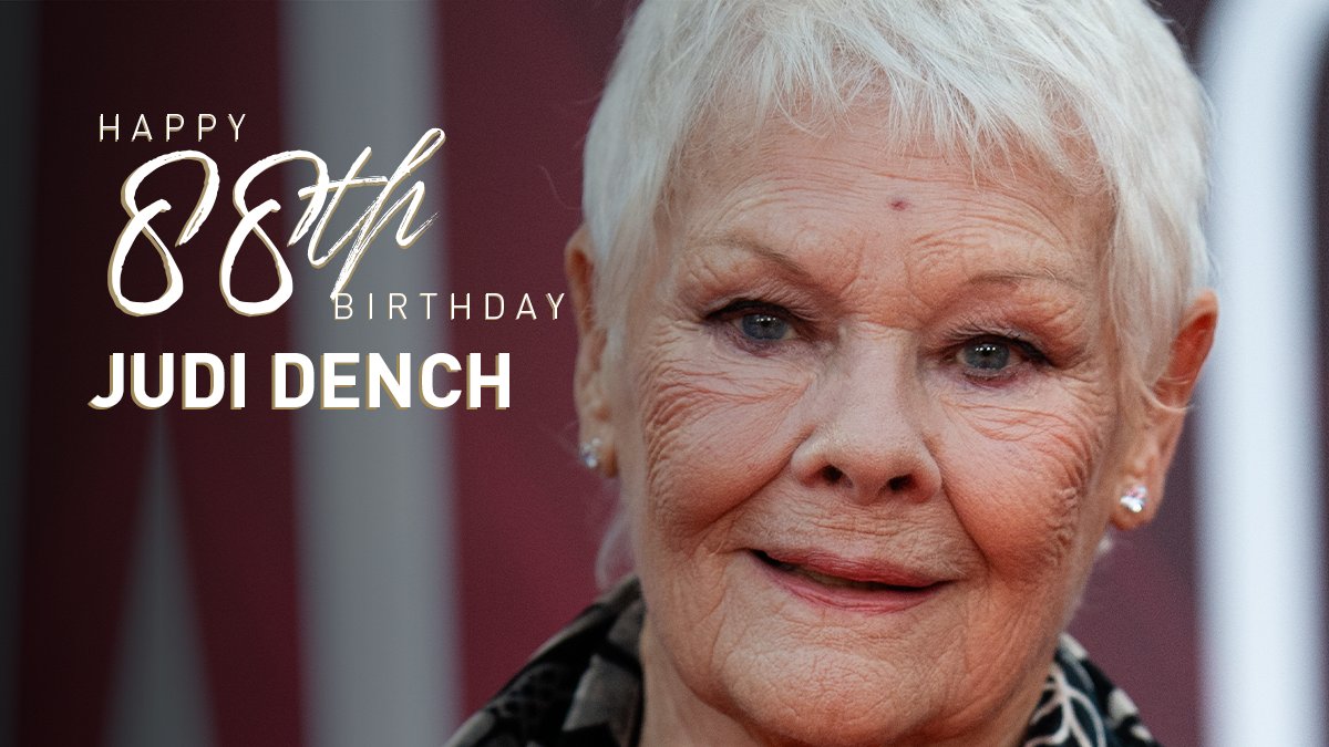 Happy birthday Judi Dench!

Read her bio here:  