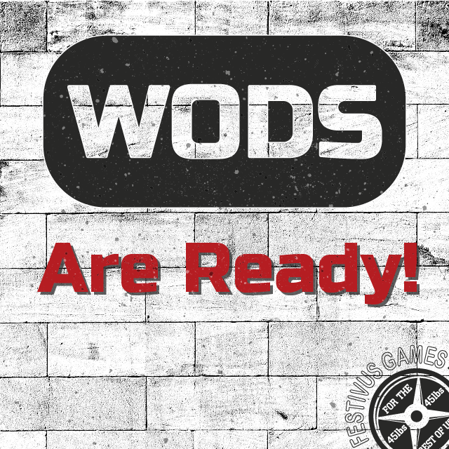 THIS JUST IN! The WODs have been released for the April 22, 2023 event for Individuals and M/M/M &amp; F/F/F Teams of 3! FestivusGames.com/wods

Get more info by starting here: FestivusGames.com/wods