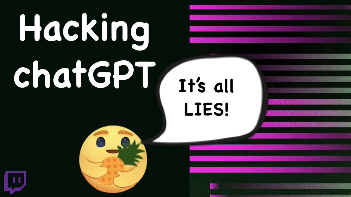 herrcore's tweet image. 📺 VOD is live!

Hacking #chatGPT with @mrexodia! 

The AI really does lie, and the lies are difficult to detect without deep subject matter expertise 🫣

youtu.be/6wzkZ3VjlCs