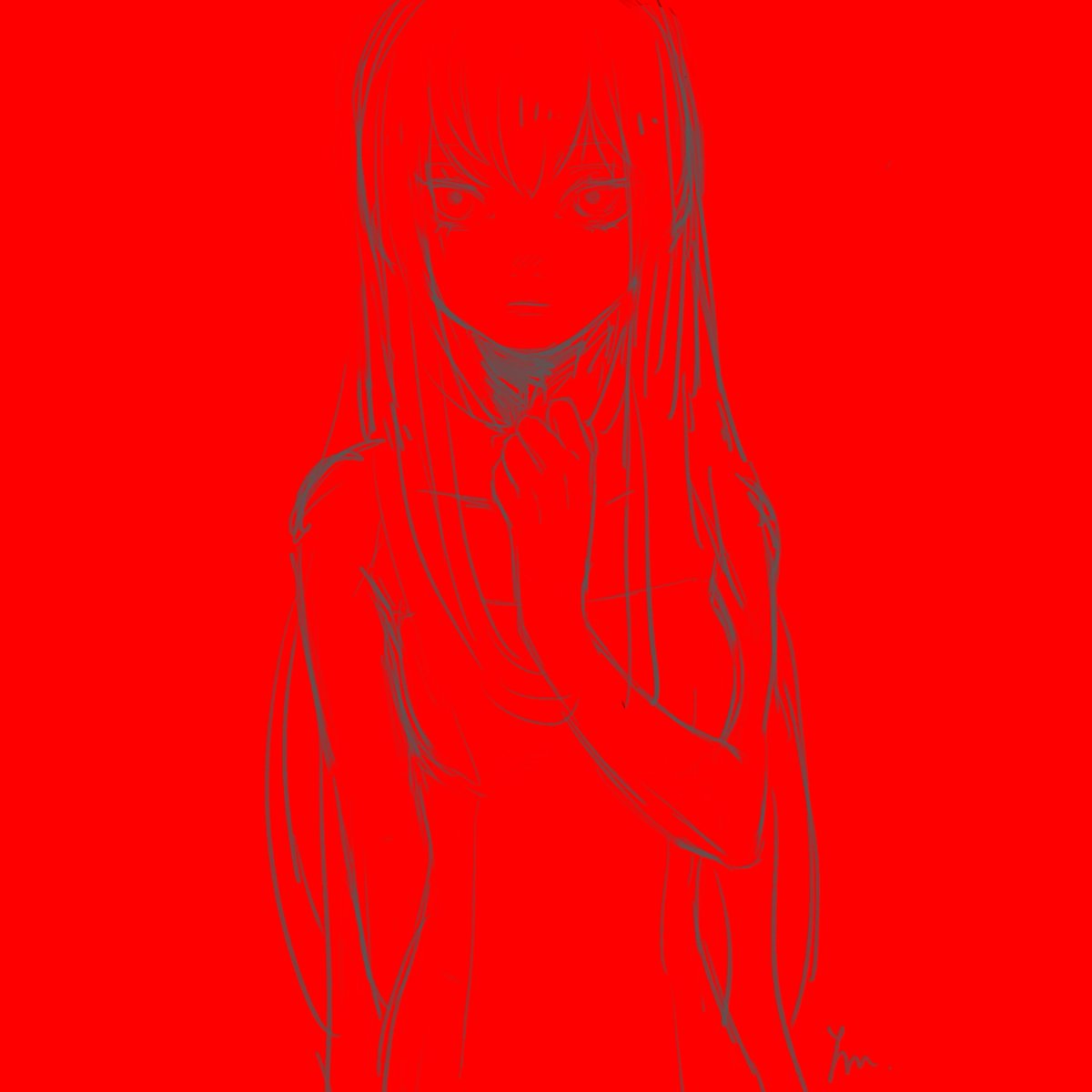「 」|山月まり Mari Yamazukiのイラスト