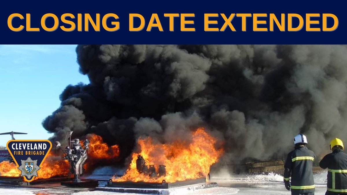 If you haven’t had chance to apply for one of our Wholetime Firefighter positions, we have some good news; there’s still time! 🚒👨‍🚒

The deadline for applications has been EXTENDED until 23.59 on Sunday 11th December.

To apply visit -  northeastjobs.org.uk/job/Firefighte…