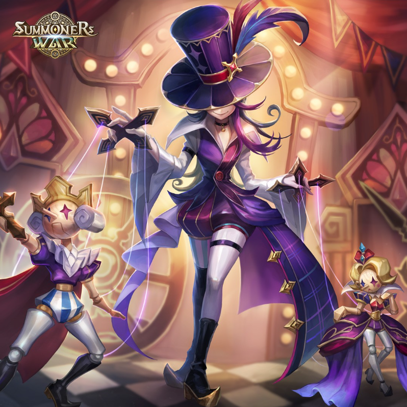 summonerswarapp's tweet photo. New Monster Skill Preview 📢
A sneak peek of of our new monster has been released! Check out the Puppeteer! 🎭
Click the link below to see what the Fire Puppeteer is bringing to the stage!
https://t.co/Fz6Kh2Ovzm
#SW #Summonerswar #Com2u #Android #iOS #NewMonster https://t.co/MHGny4lspD