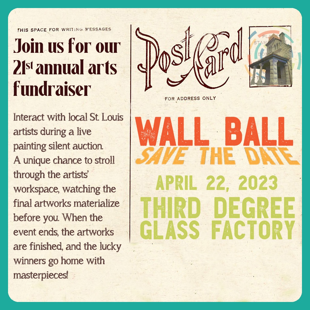 Come watch local artists create amazing artworks before your eyes! Join us on April 22nd at Third Degree Glass Factory for your favorite annual arts fundraiser in STL!