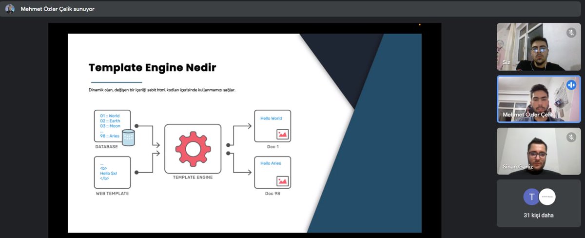 siberyavuzlar's tweet image. Siber güvenlik eğitimlerimiz &quot;SSTI (Server Side Template Injection)&quot; konusu ile hız kesmeden devam ediyor. Kattığı değerli bilgiler için @mozlercelik &apos;e teşekkür ederiz.
@siber_vatan
 #ssti #serversidetemplateinjection